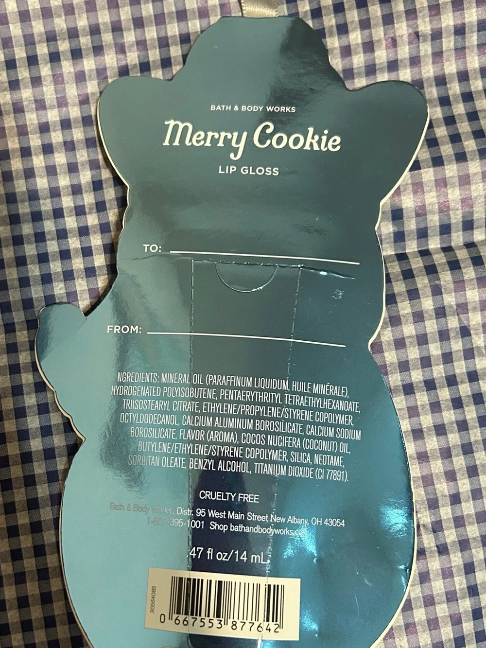 Bath & Body Works Holiday Lip Gloss - Hot Cocoa & Cream + Merry Cookie ornaments